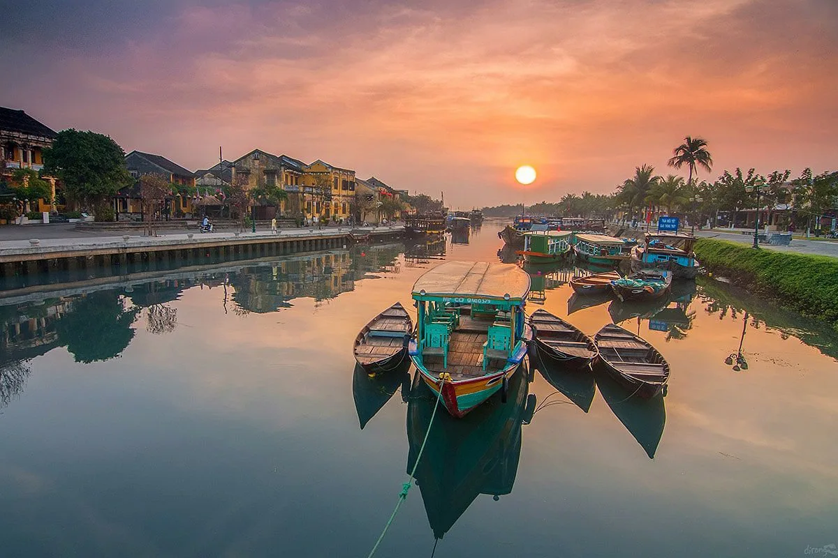 Early morning light over the Mekong Delta